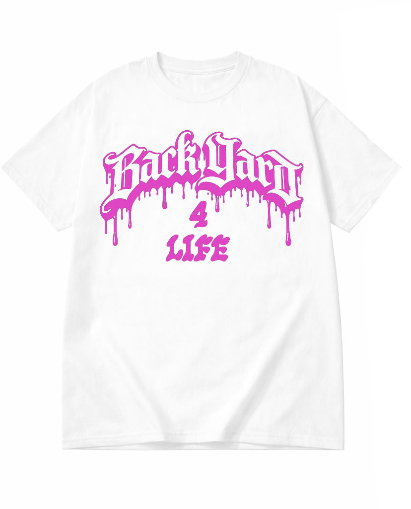 [PRE ORDER]  Backyard 4 Life Tee - Pink